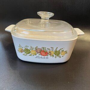 Vintage Spice of Life Corning Ware L'Echalote Casserole-A-1½-B